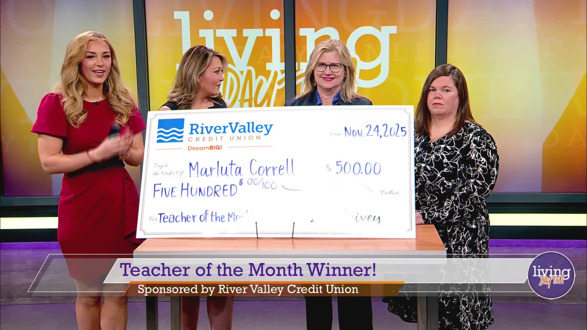 Teacher of the Month with River Valley Credit Union – WDTN.com