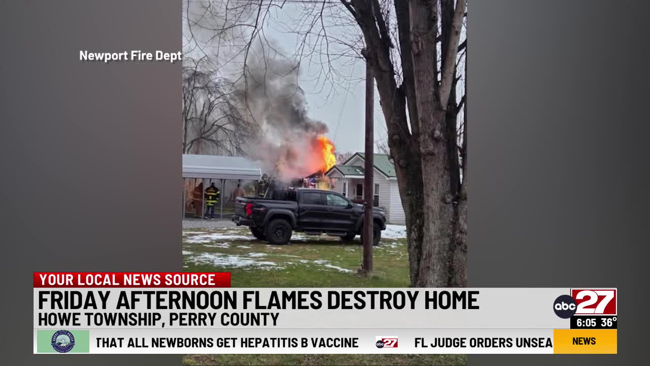 No injuries after flames destroy Perry County home – 28/22 News