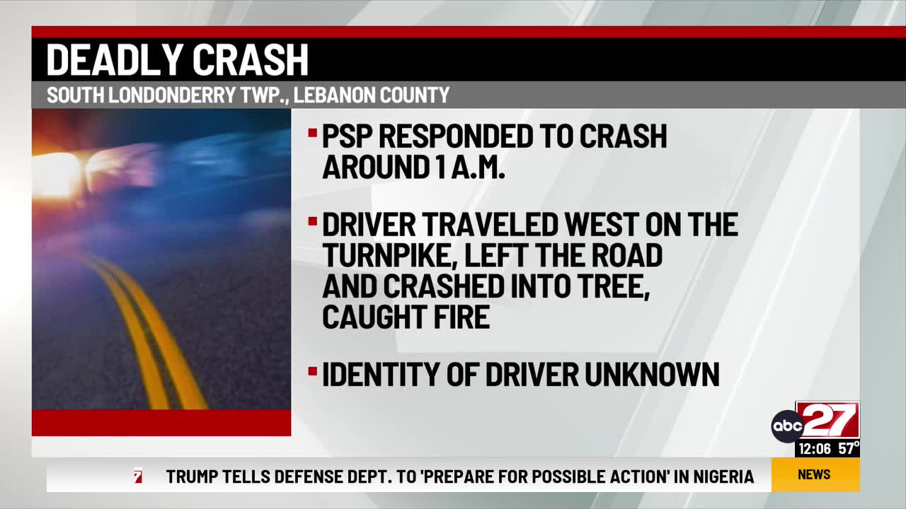 One dead after Lebanon County crash – ABC27