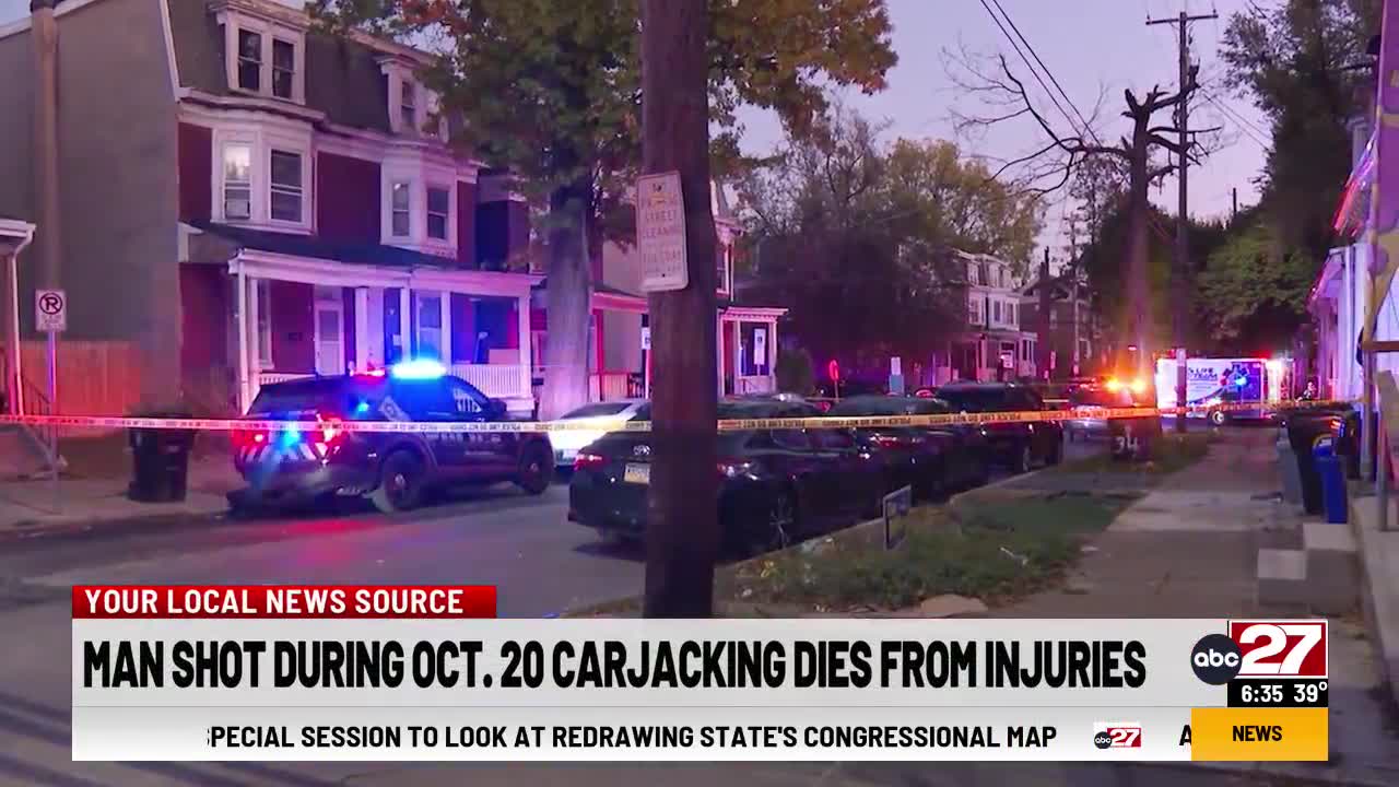Man shot during carjacking dies of injuries – ABC27