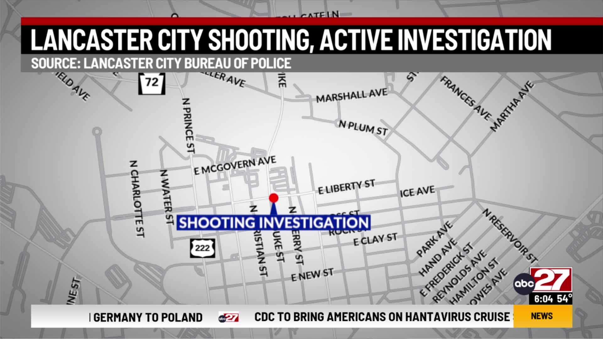 Lancaster City Police investigate weekend shooting – ABC27