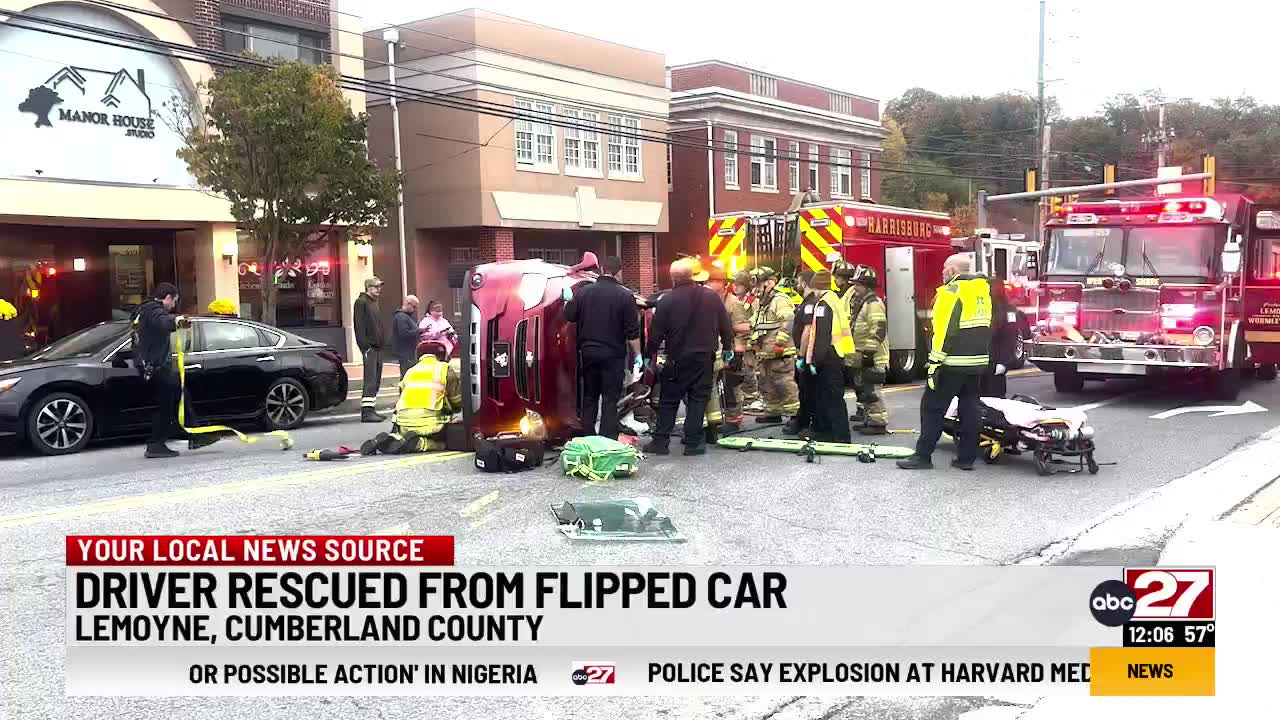 Driver pulled from car after crashing in Cumberland County – ABC27