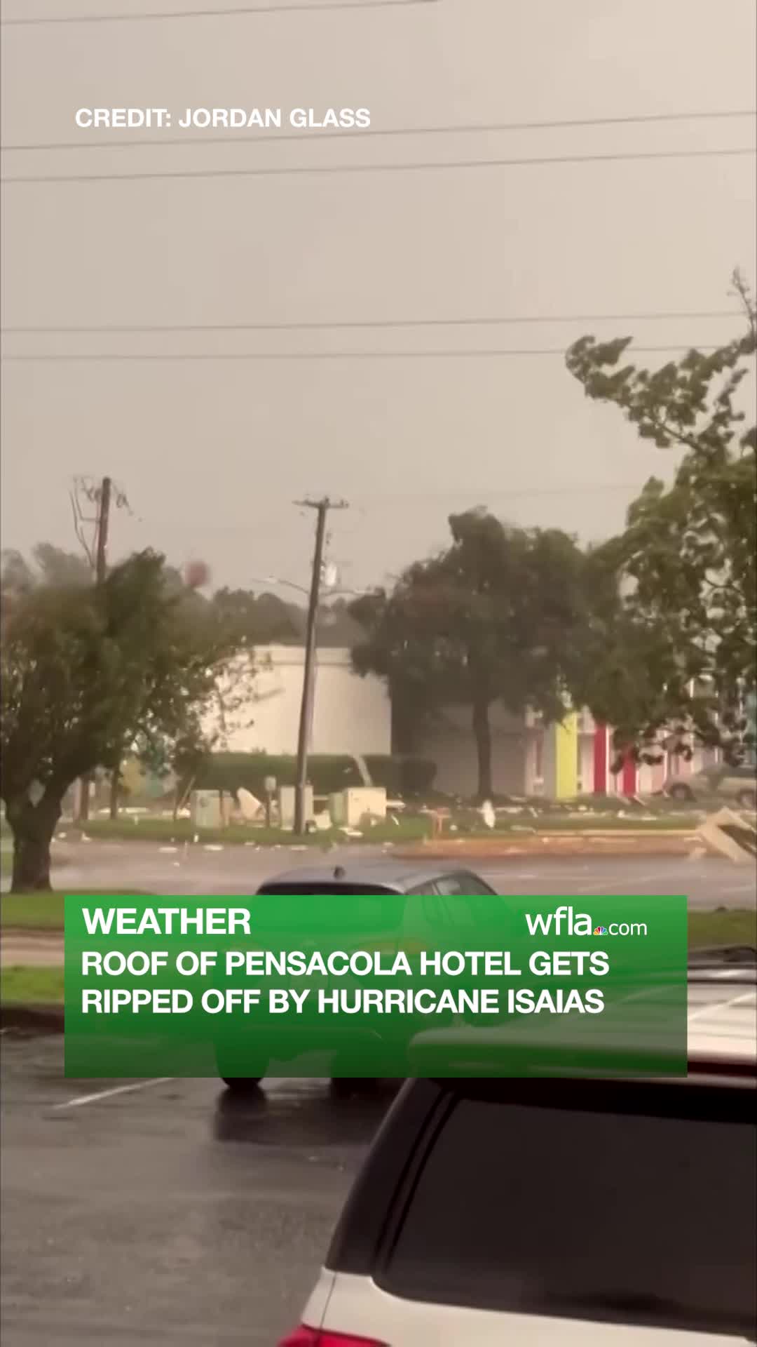 Roof of Pensacola hotel gets ripped off by Hurricane Isaias – KTALnews.com