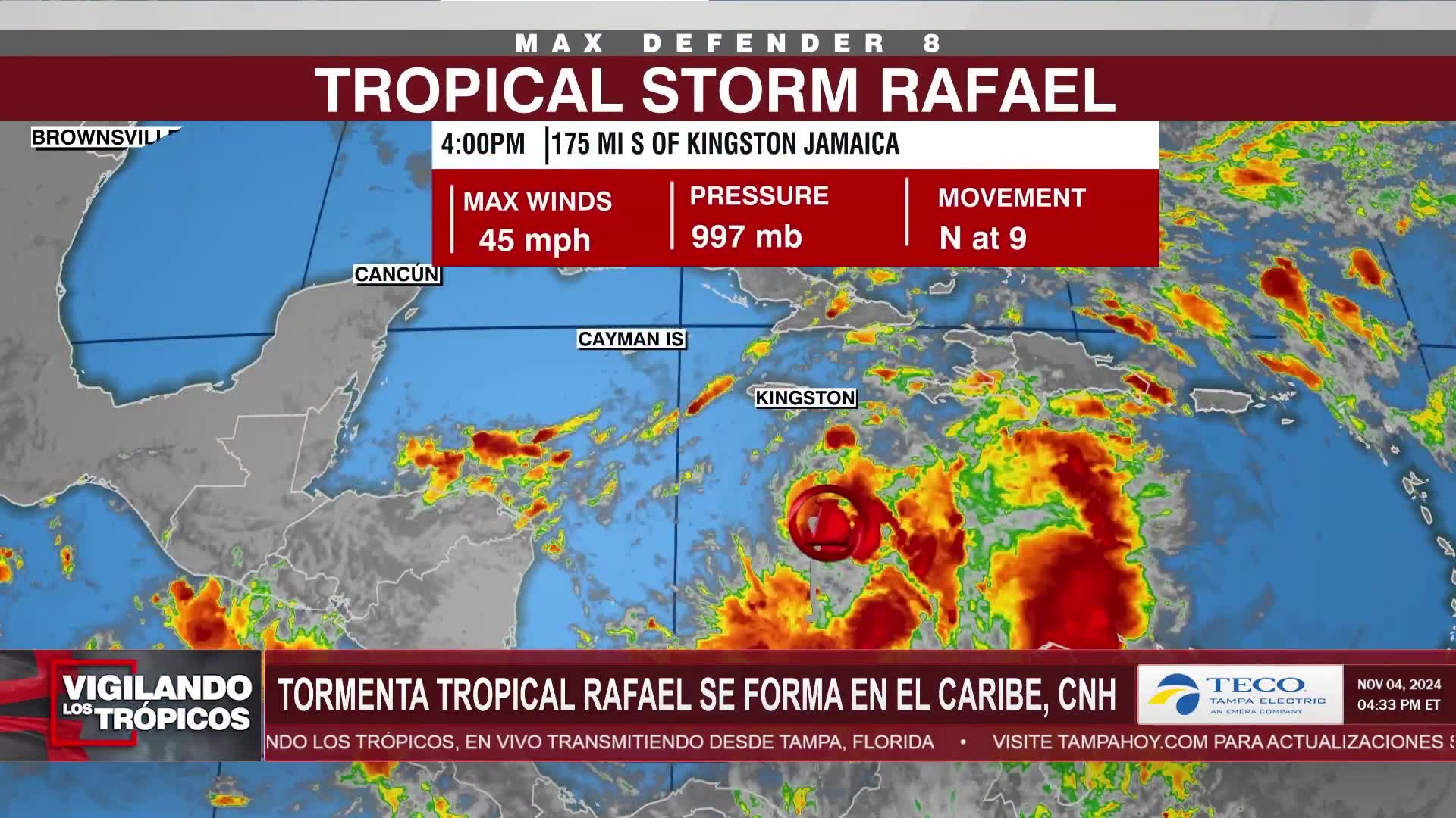 Se forma la tormenta tropical Rafael en el Caribe, llegaría como huracán a Cuba, según el CNH episode artwork