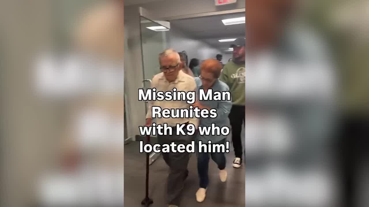 Man reunites with K9 who saved his life after he went missing – WFLA