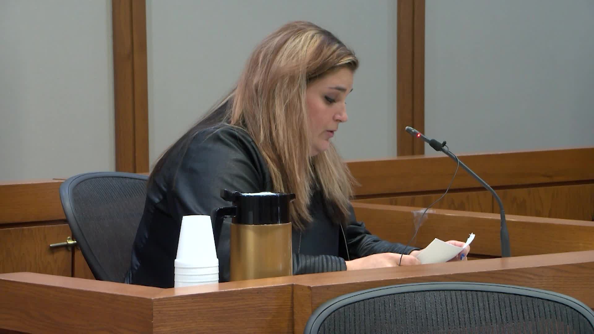 Alicia Kincheloe reads letter ahead of sentencing WFLA