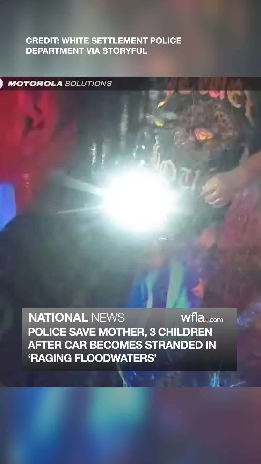 WATCH: Police save mother, 3 children after car becomes stranded in ...