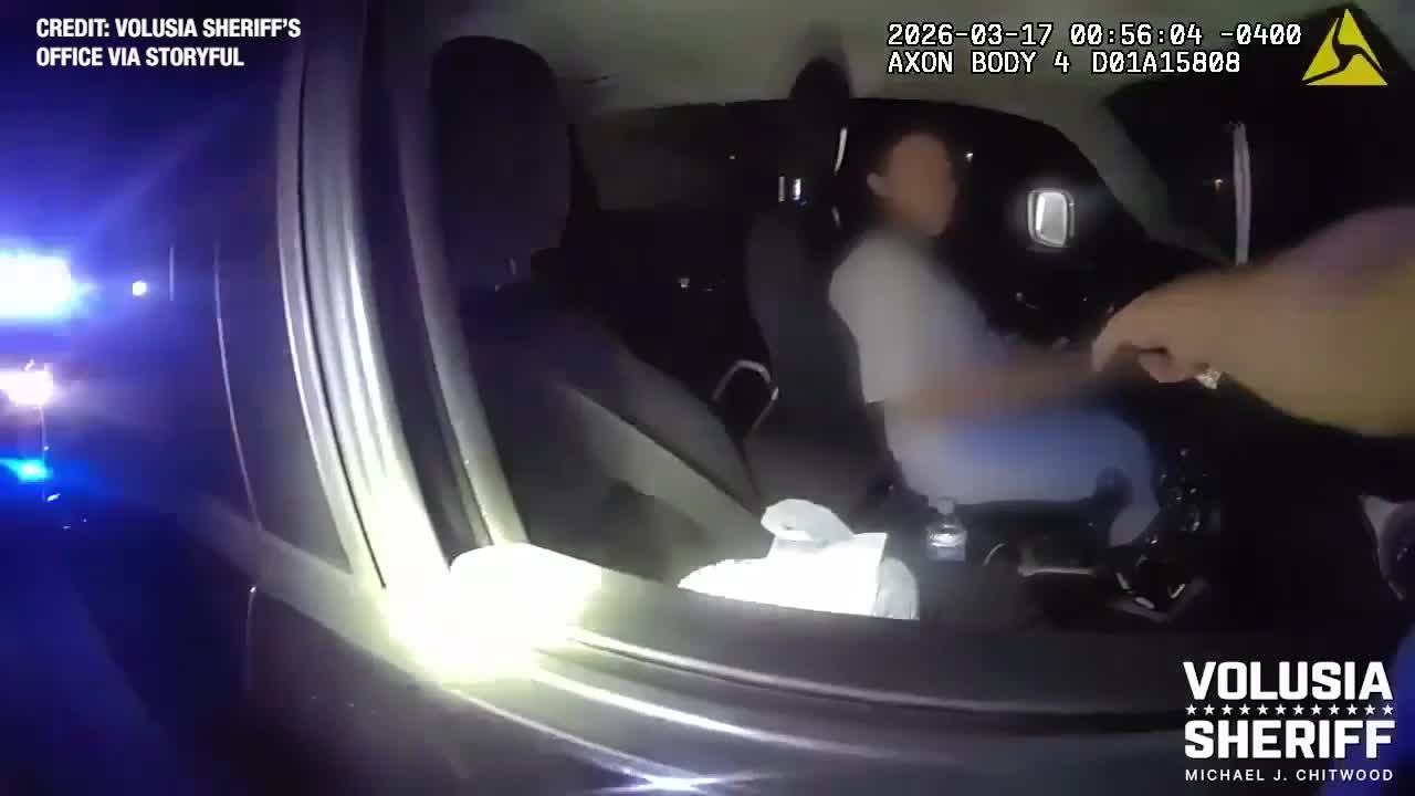 Florida deputy makes narrow escape as truck hits patrol car during ...