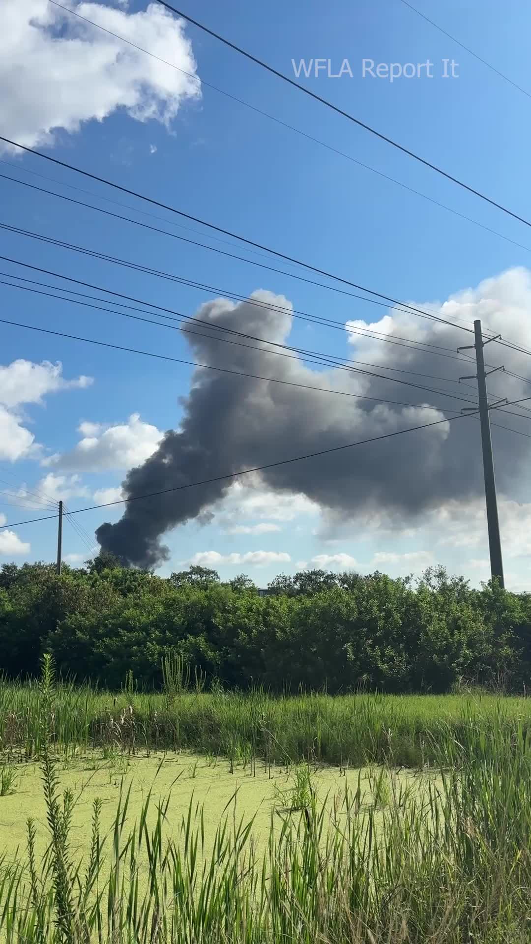 Large plume of smoke billows from Hillsborough County scrap yard fire ...