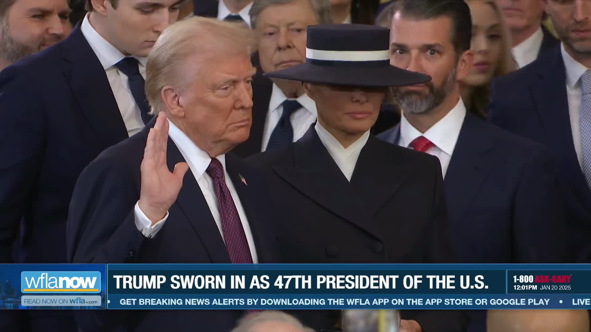 Donald Trump sworn in as 47th president of the United States – WFLA