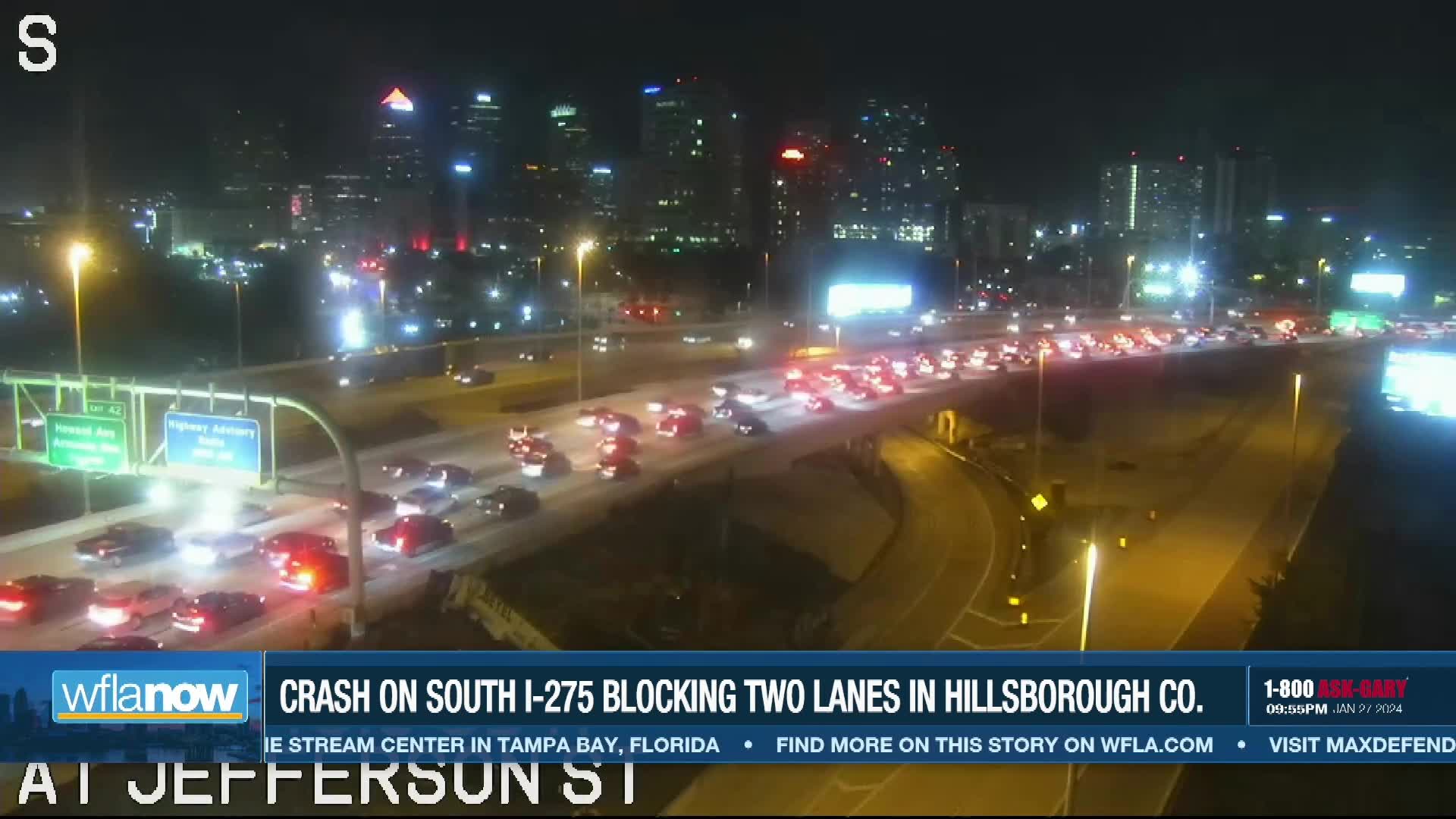 Major crash blocking 2 lanes on I-275 SB in Hillsborough County – WFLA