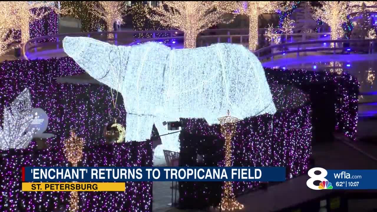 ‘Enchant Christmas’ lights up Tropicana Field in St. Petersburg WFLA