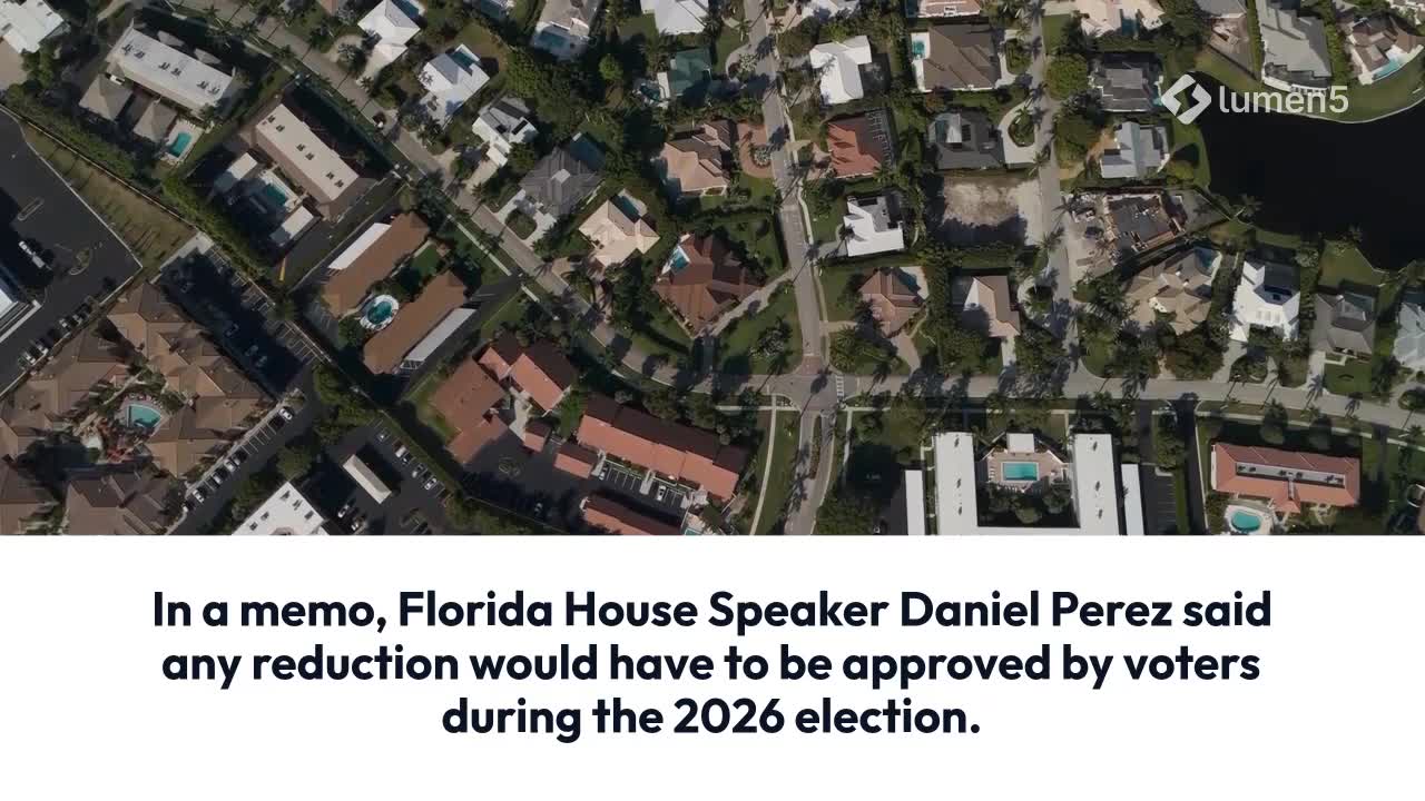 Florida House reveals property tax reduction proposals – WFLA
