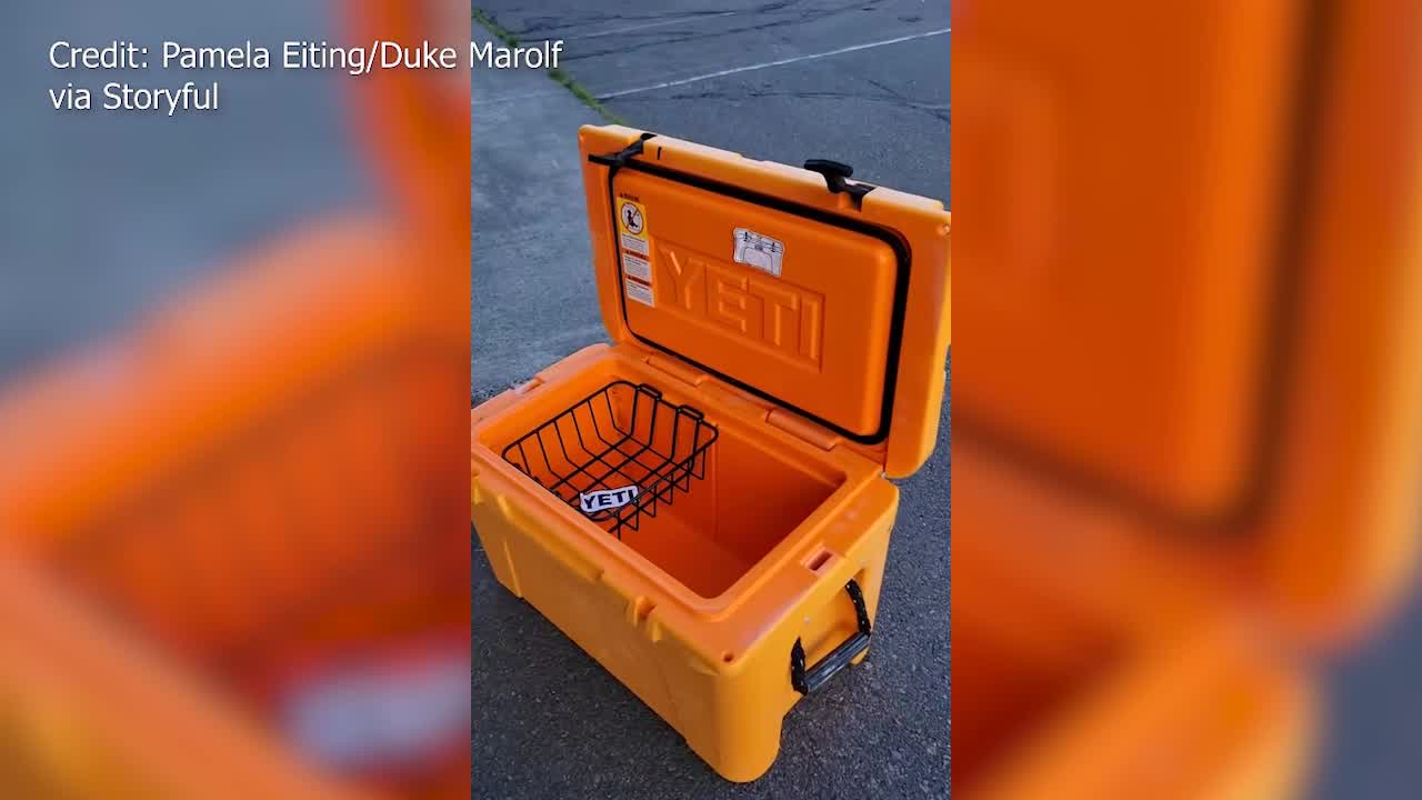 Dozens of new Yeti coolers wash ashore after cargo ship spills over 100