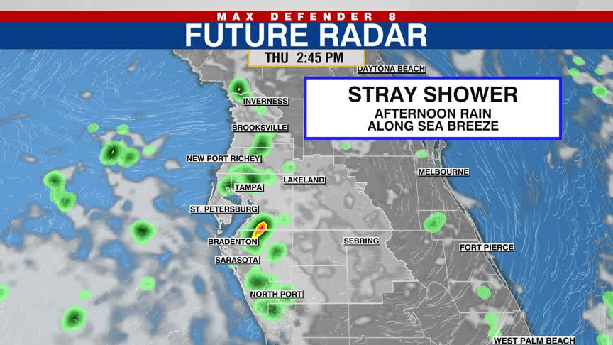 Spotty afternoon storms develop – WFLA