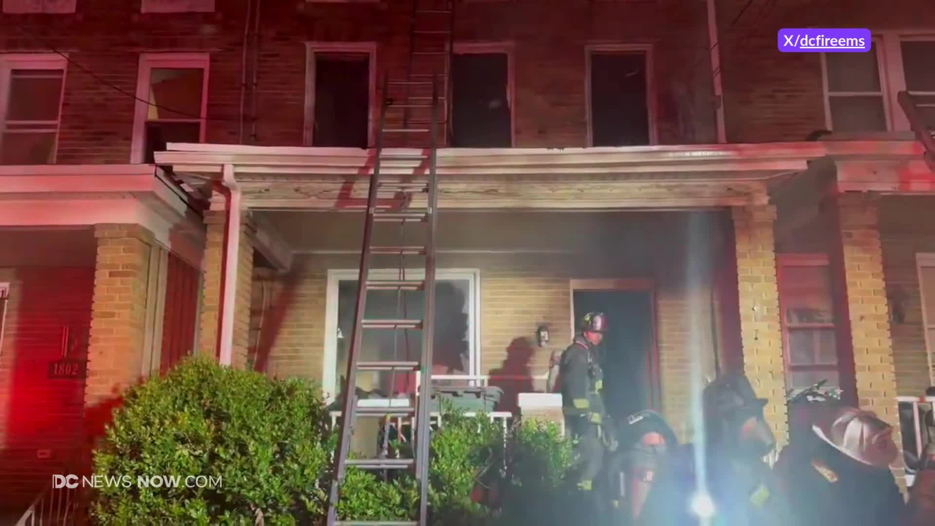 WATCH: Crews battle row house fire in Southeast DC – DC News Now | DC ...