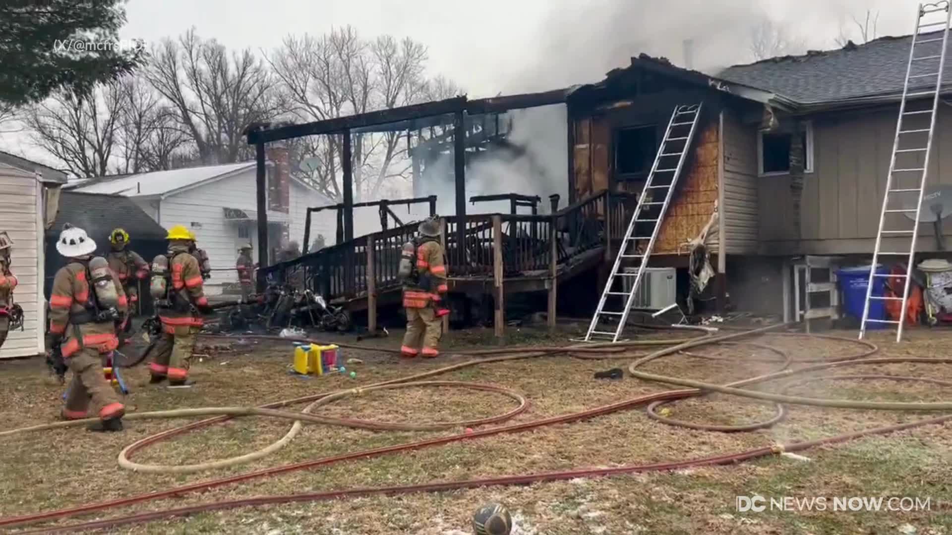 Occupants displaced after house fire in Montgomery County – DC News Now ...