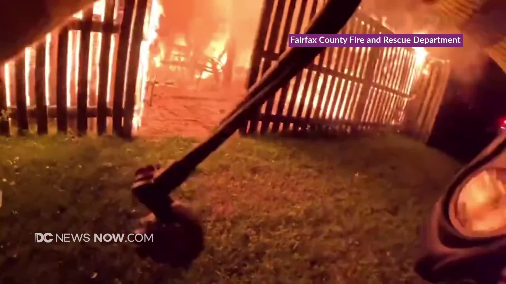 Video shows Fairfax County firefighters attacking large fire – DC News ...