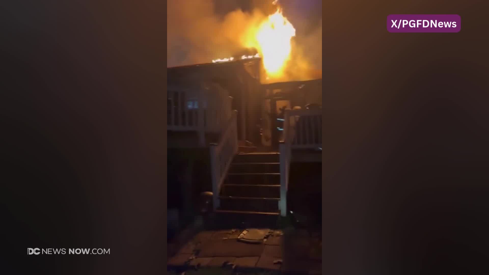 Video shows fire raging through home in Prince George’s County – DC ...