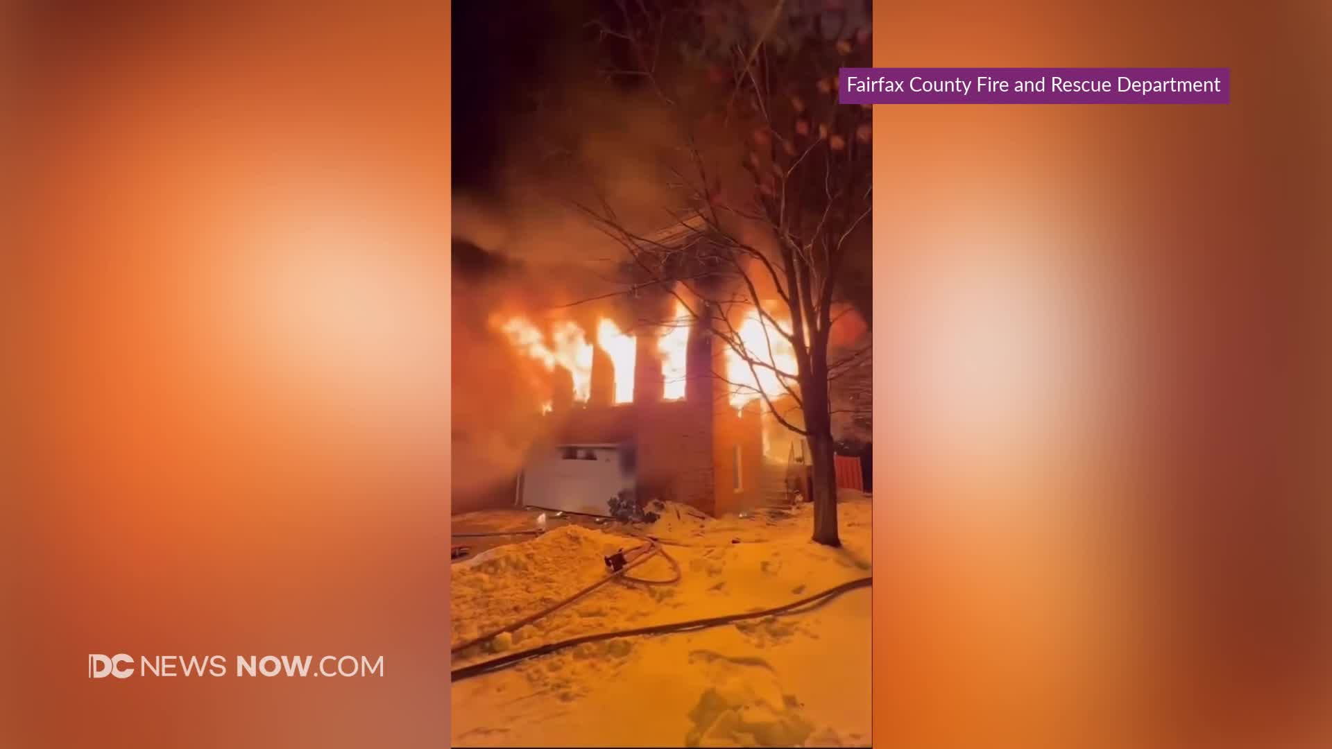 Video shows large fire in Fairfax County – DC News Now | DC, Virginia ...