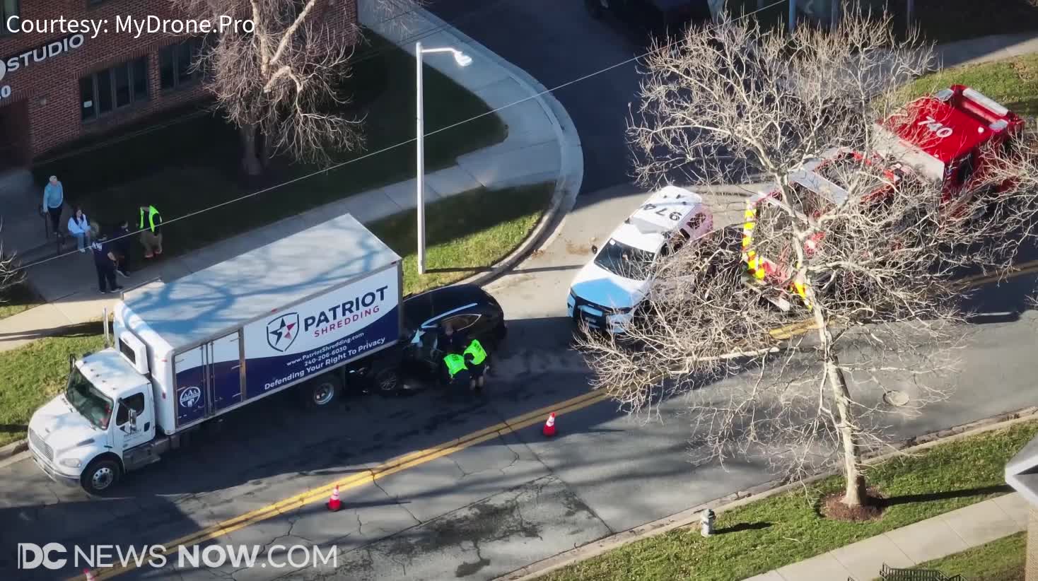 Drone footage of crash in Montgomery County – DC News Now | DC ...