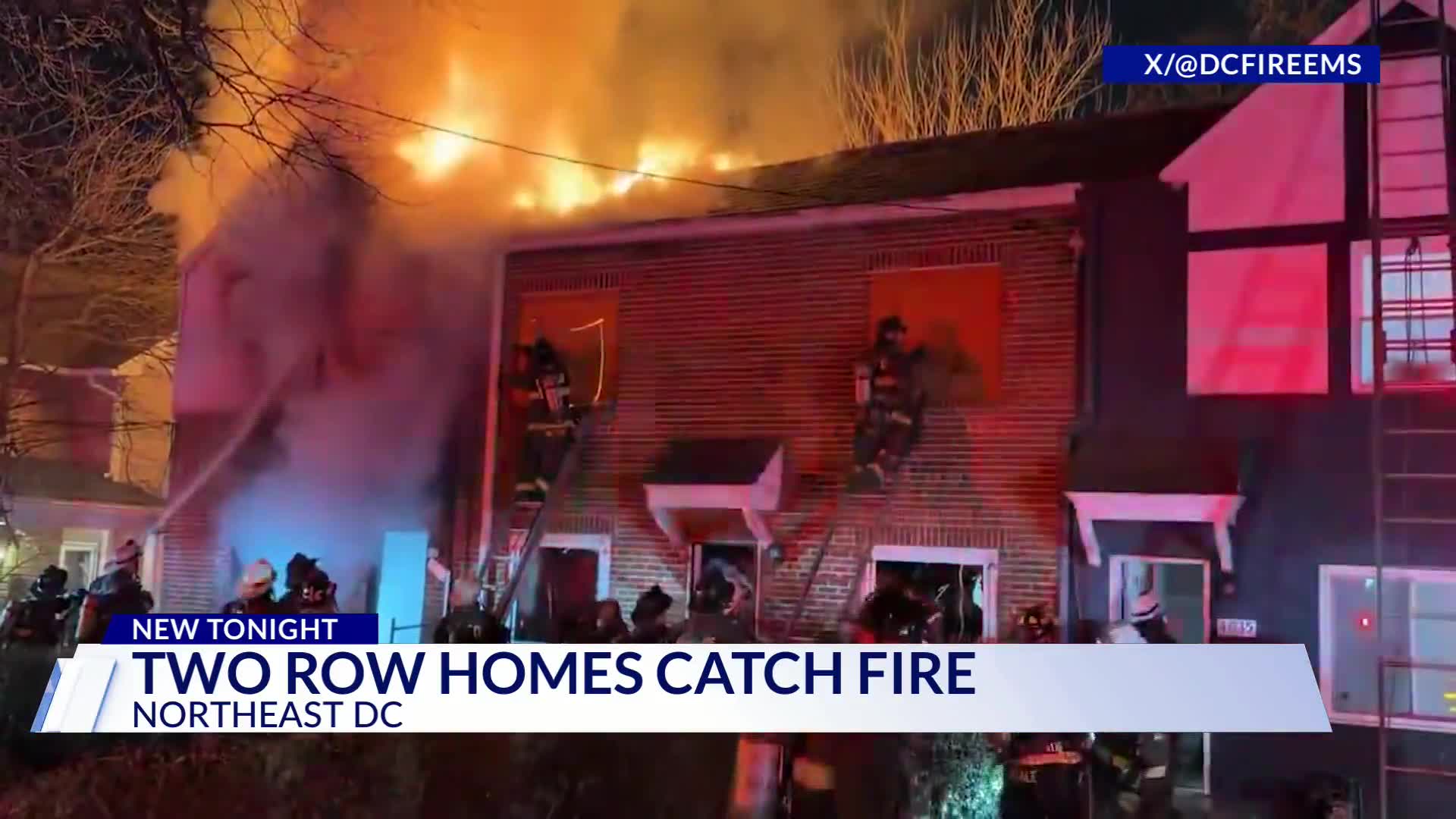 Row house catches fire on Benning Road in DC – DC News Now | DC ...