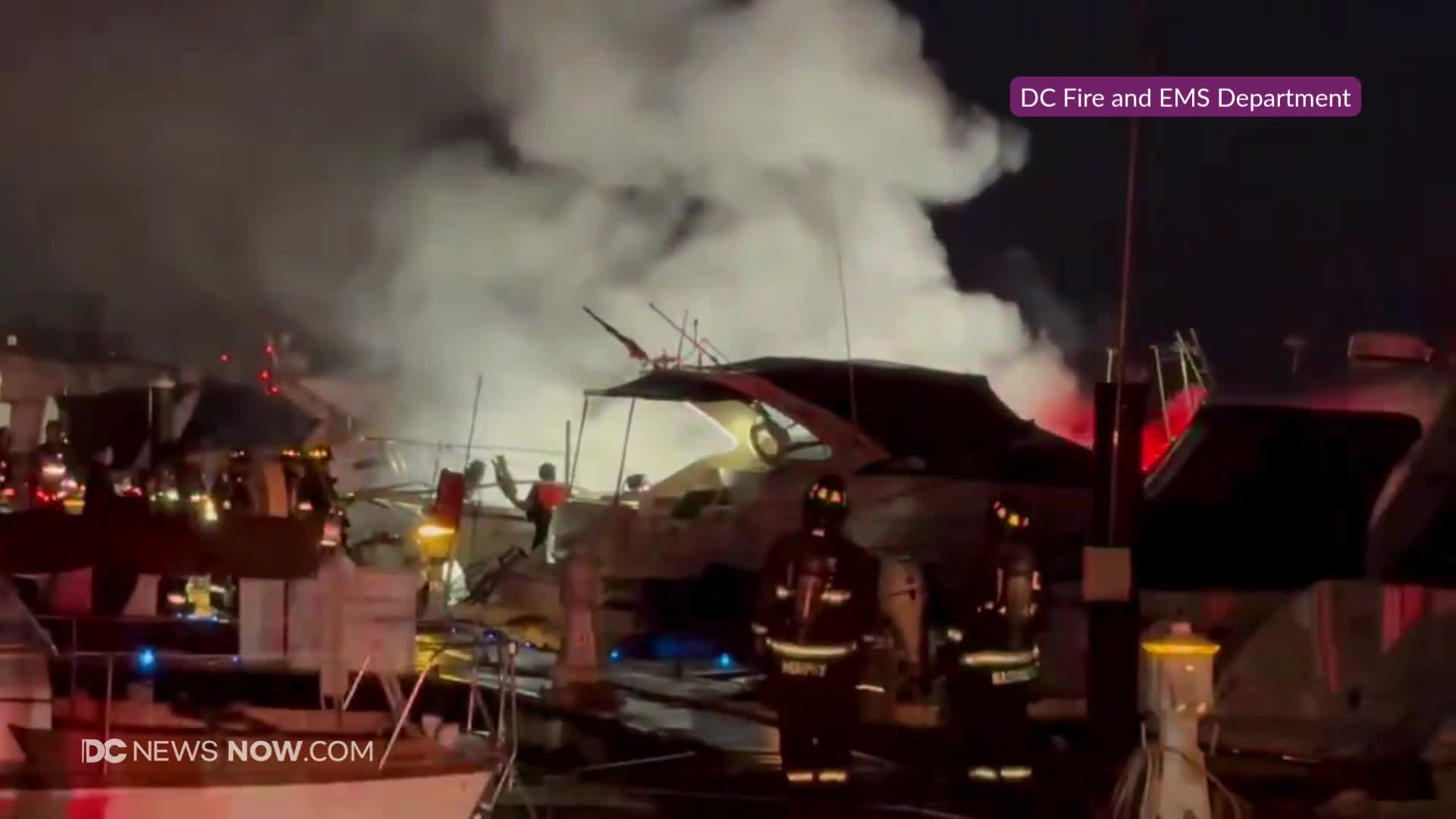 WATCH: DC firefighters battle boat fire at James Creek Marina – DC News ...