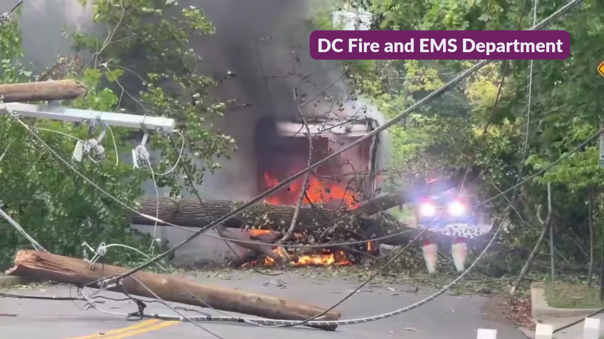 Firefighters battle Northwest DC truck fire – DC News Now | DC ...
