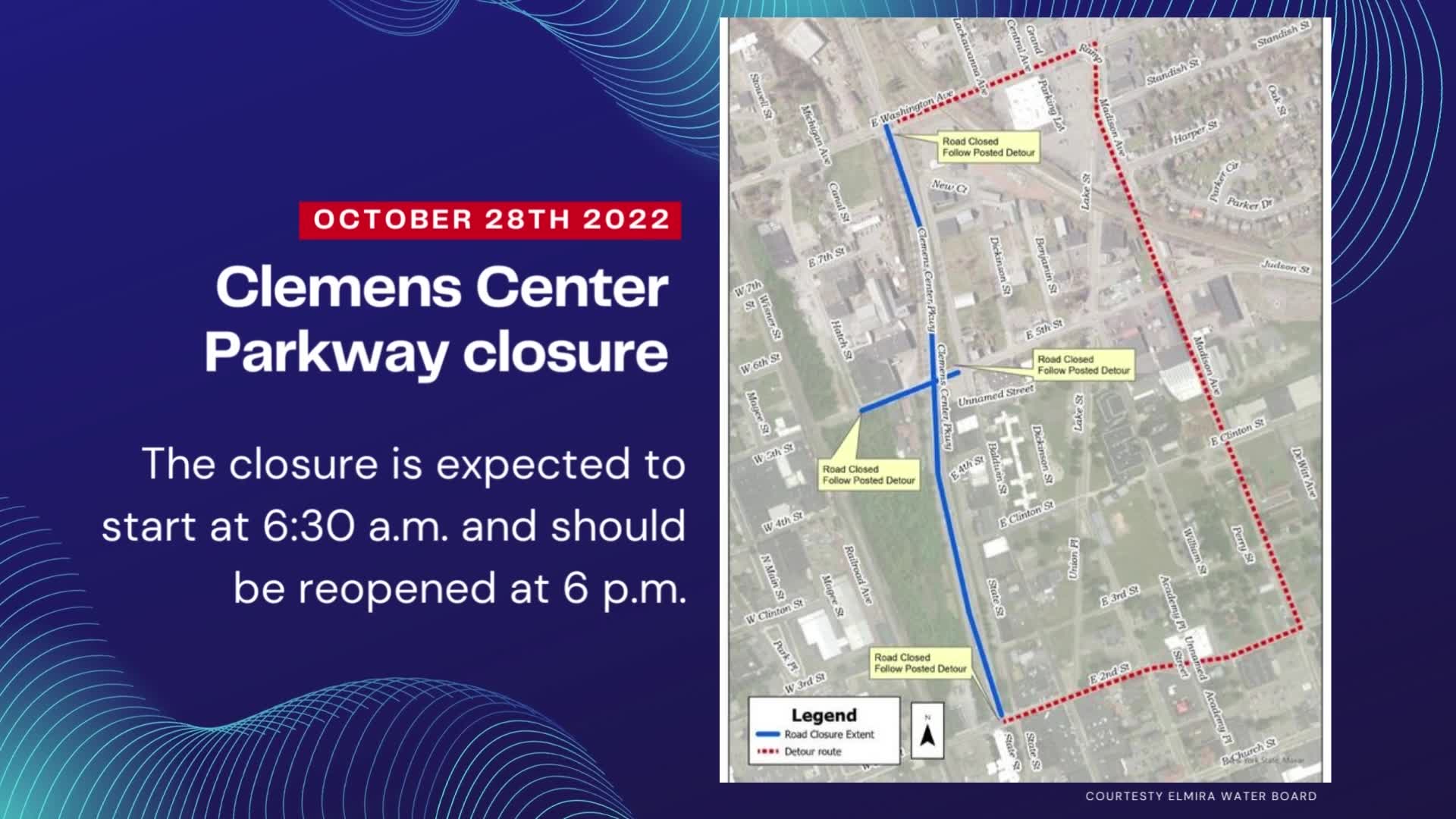 Clemens Center Closure with times – WETM – MyTwinTiers.com