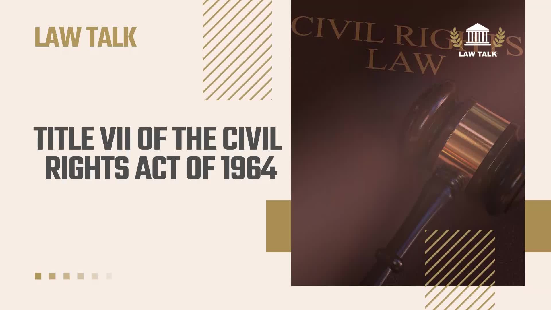 Law Talk: Title VII of the Civil Rights Act of 1964 – WETM ...