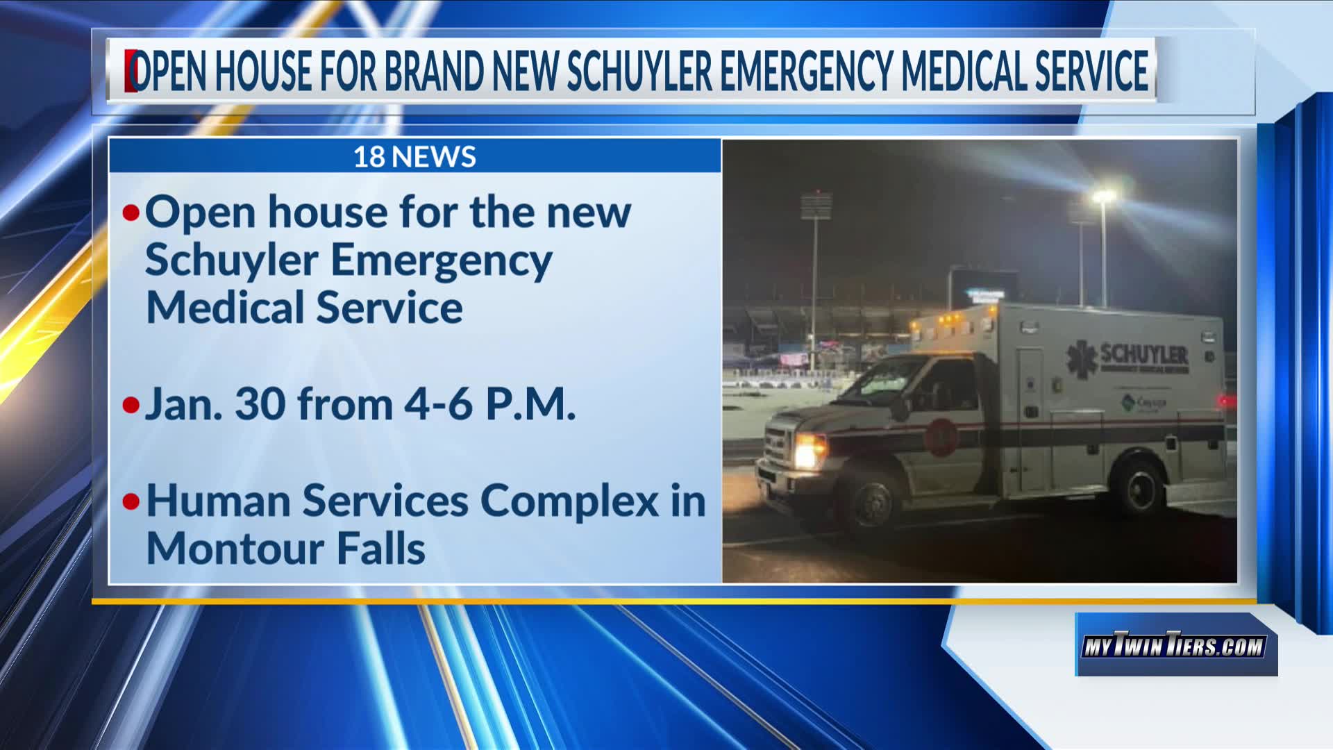 Open house for brand new Schuyler Emergency Medical Service – WETM ...