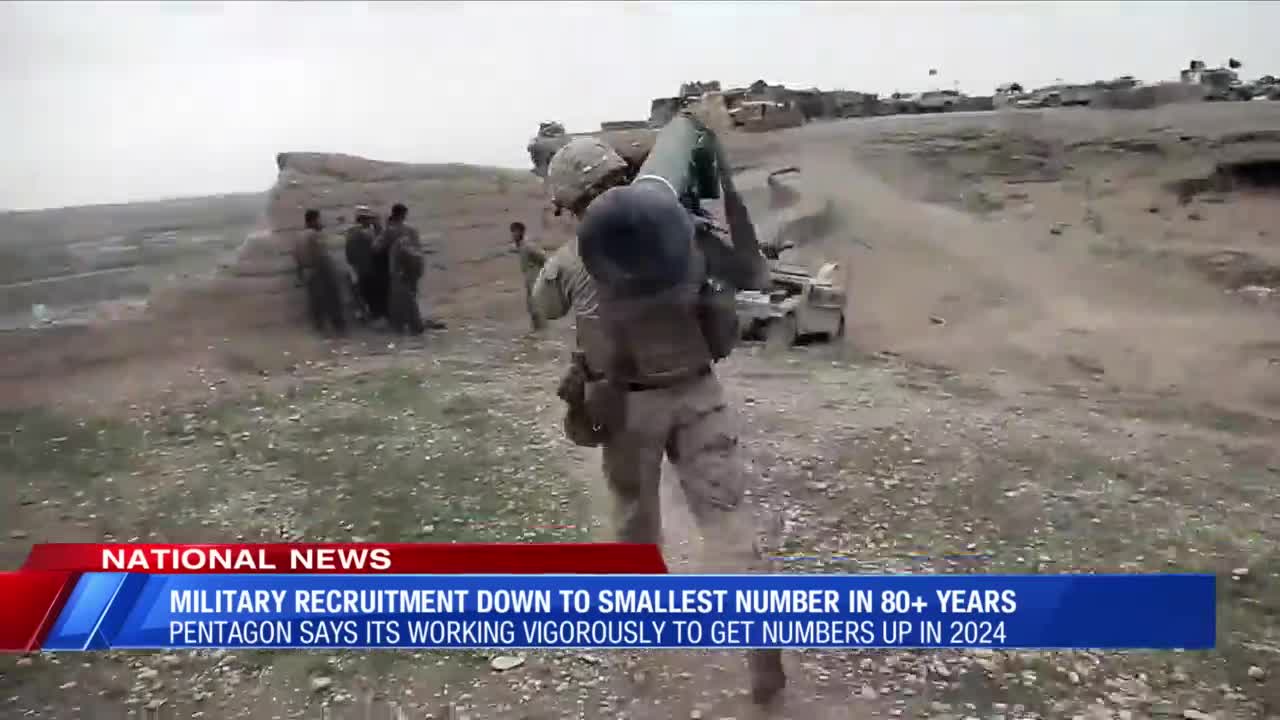 Military recruitment down to smallest number in 80+ years – WFXRtv