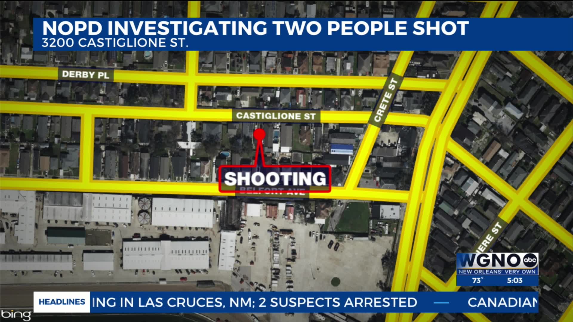 Two wounded in shooting near Fair Grounds in New Orleans – WGNO