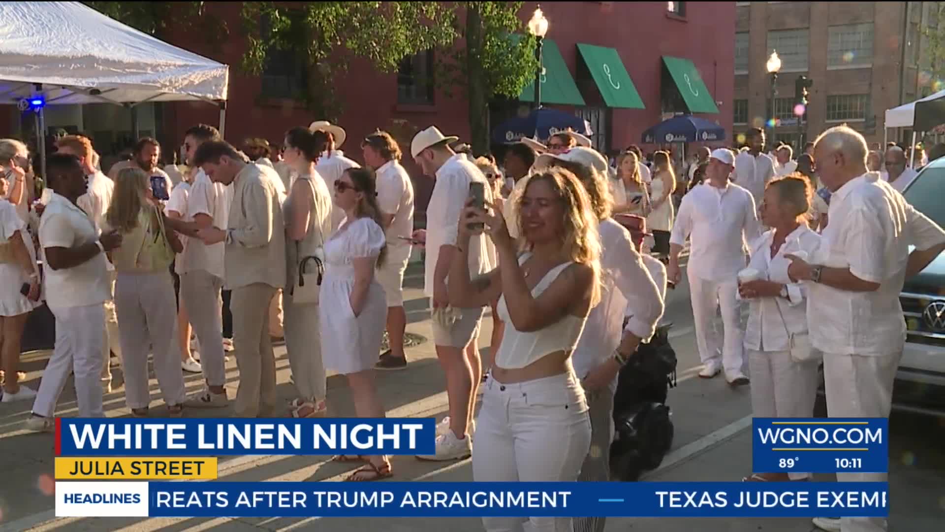 Paint the town white? Art lovers celebrate return of White Linen Night