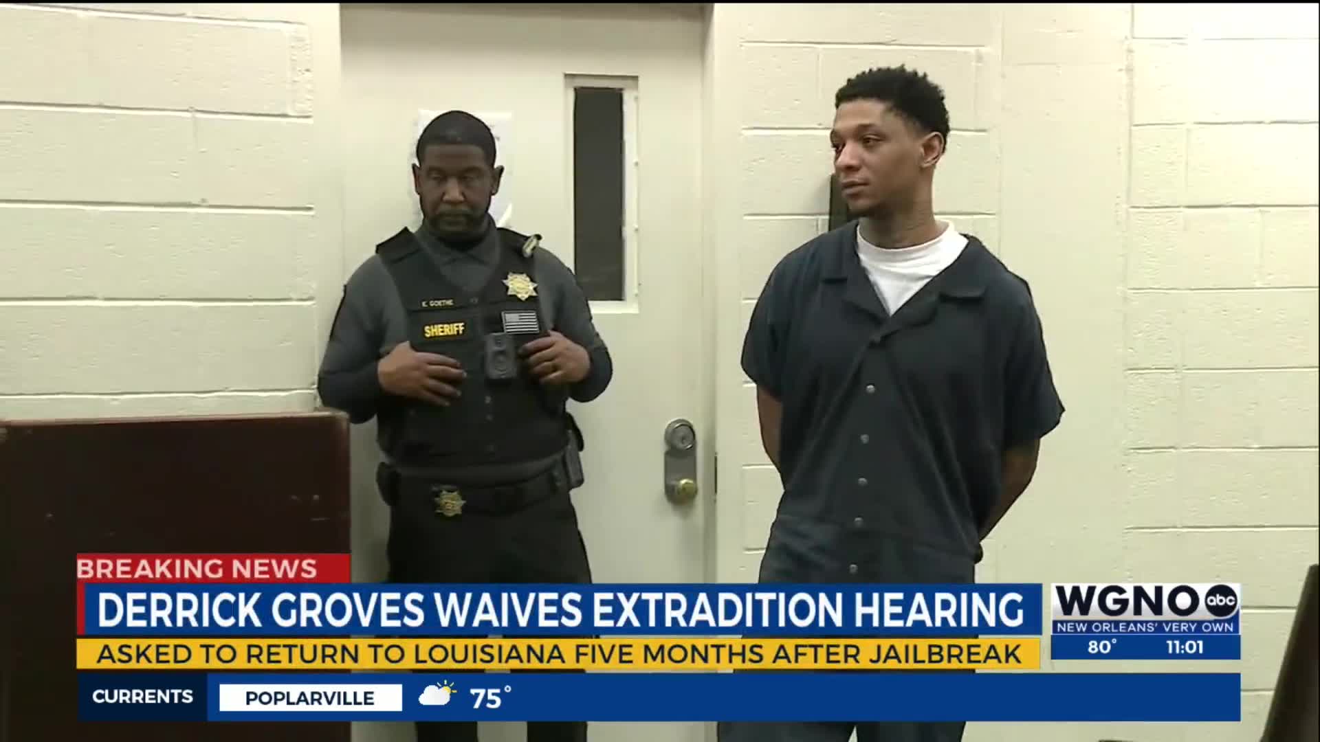 Derrick Groves waives extradition hearing – WGNO