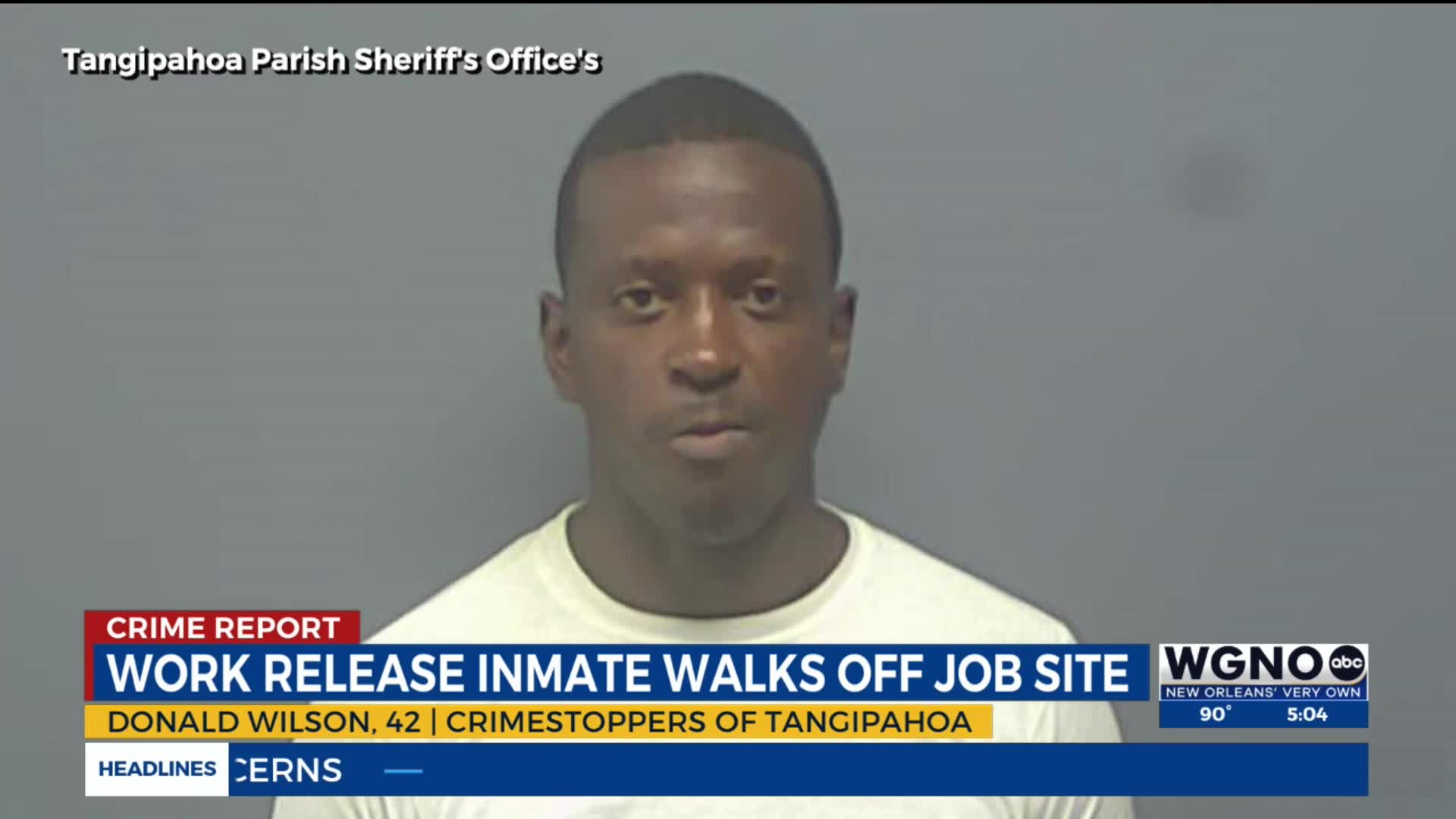 Work release inmate accused of walking off job site in Tickfaw – WGNO