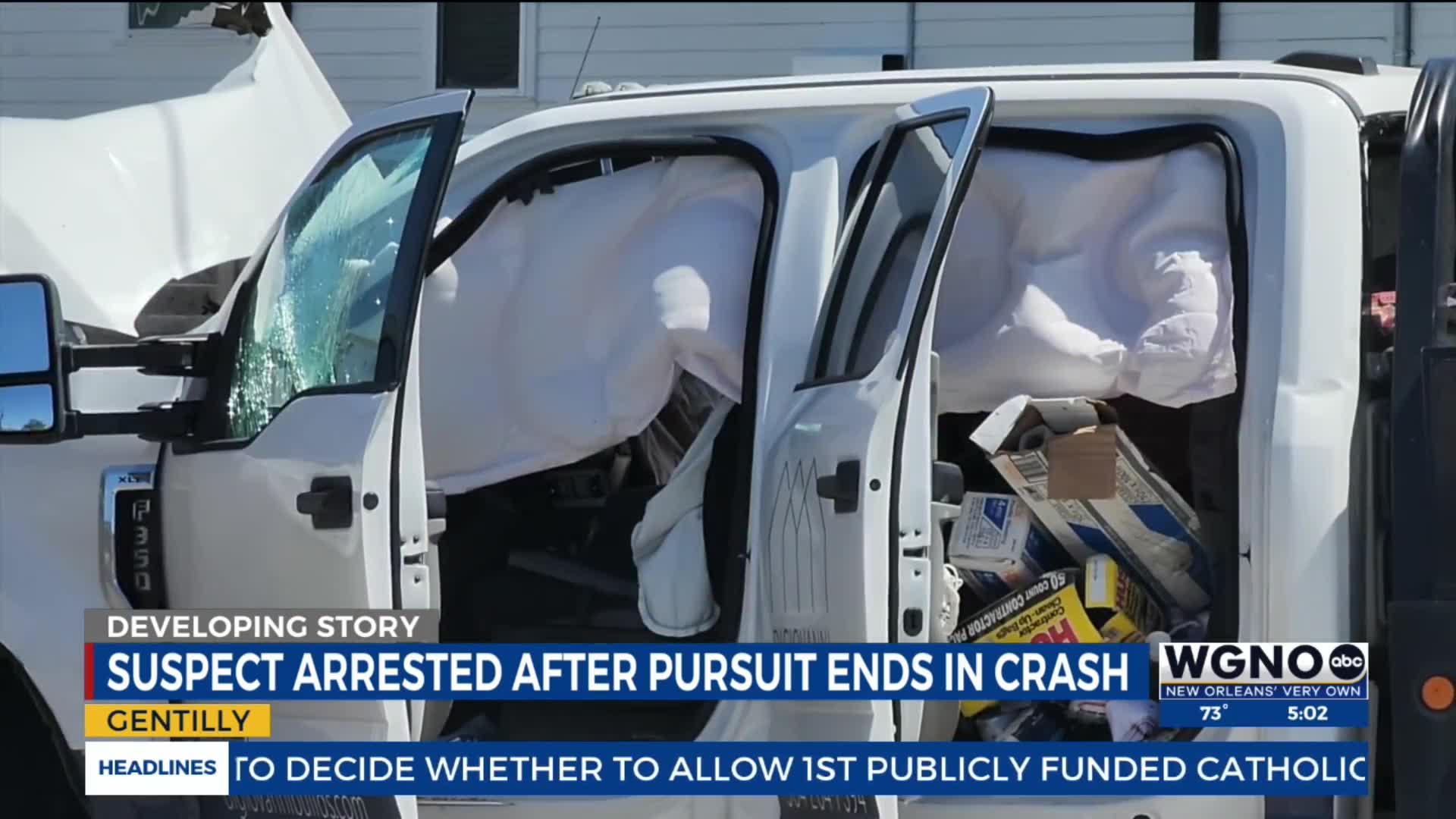 Man in custody after carjacking leads to chase, crash: New Orleans ...