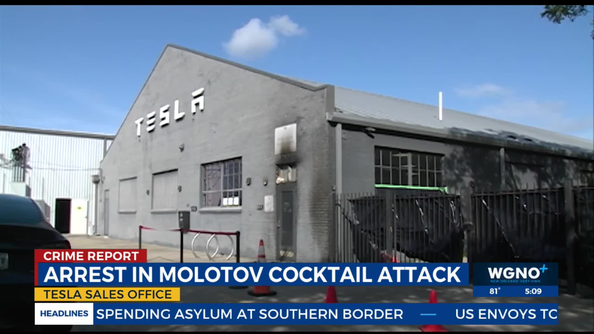 Man accused of arson attempt at Tesla dealership arrested – WGNO