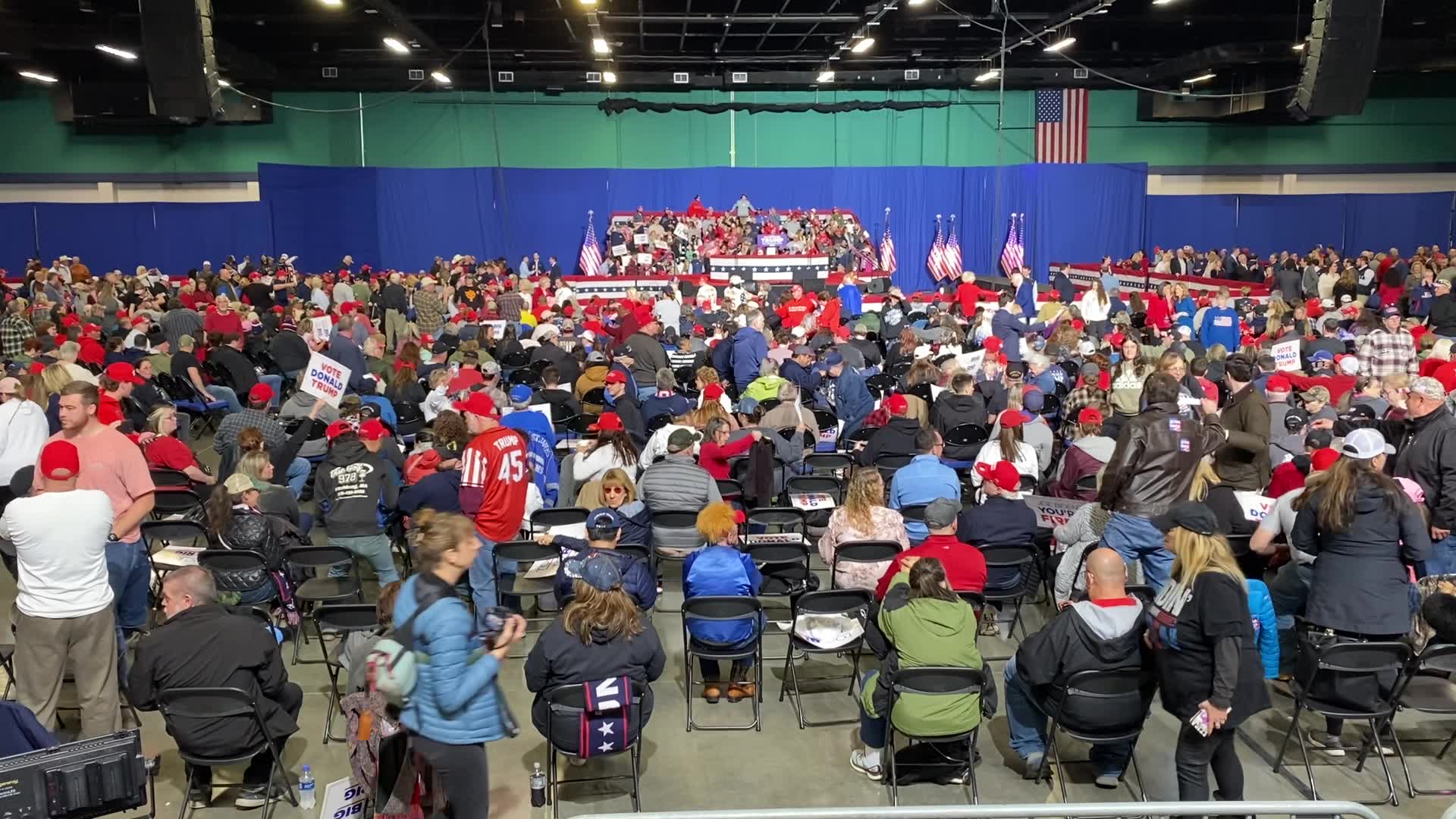 Supporters gather ahead of Donald Trump rally at Greensboro Coliseum ...