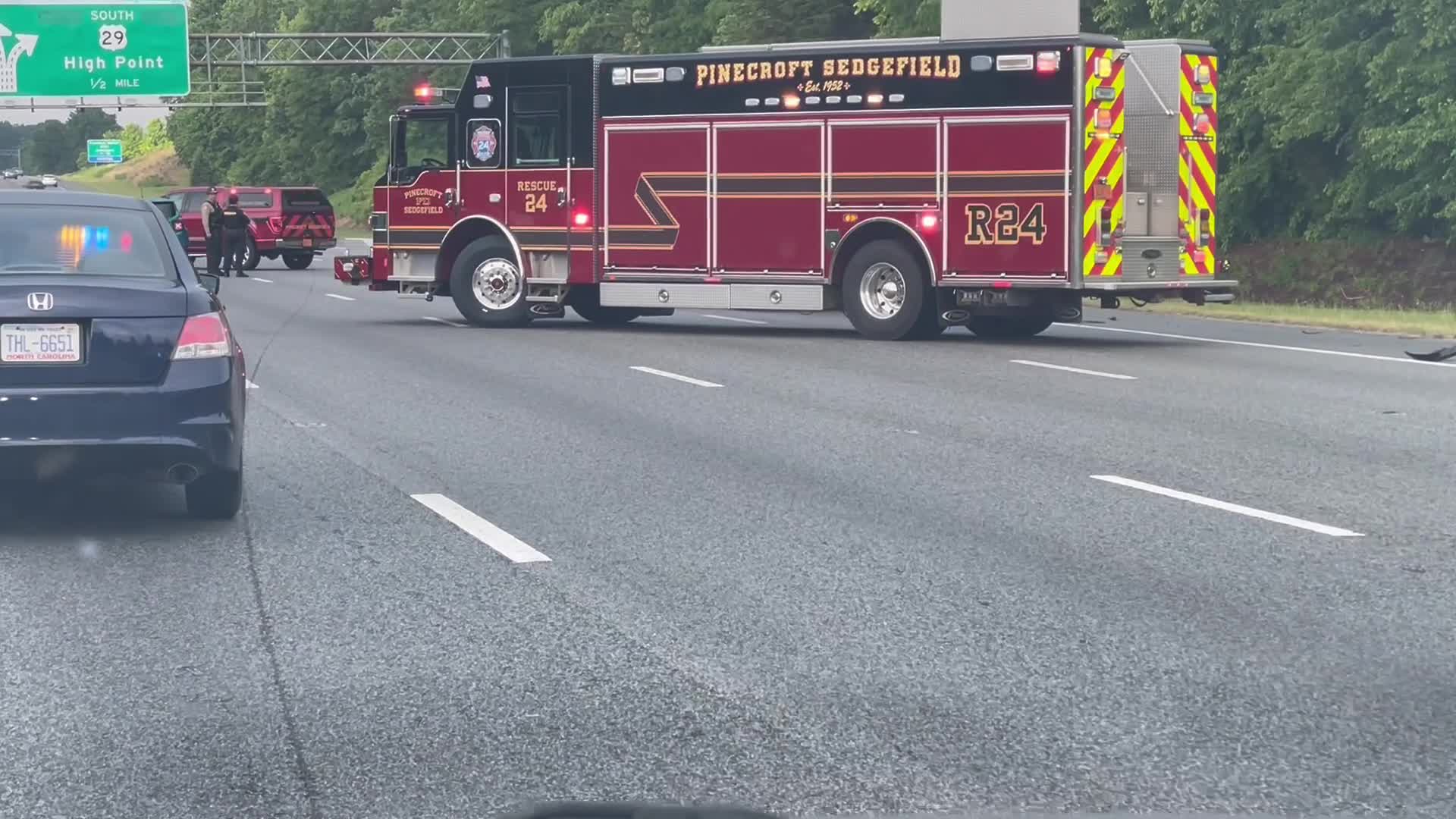 Interstate 85 South crash closes lanes near US 29 in Guilford County ...