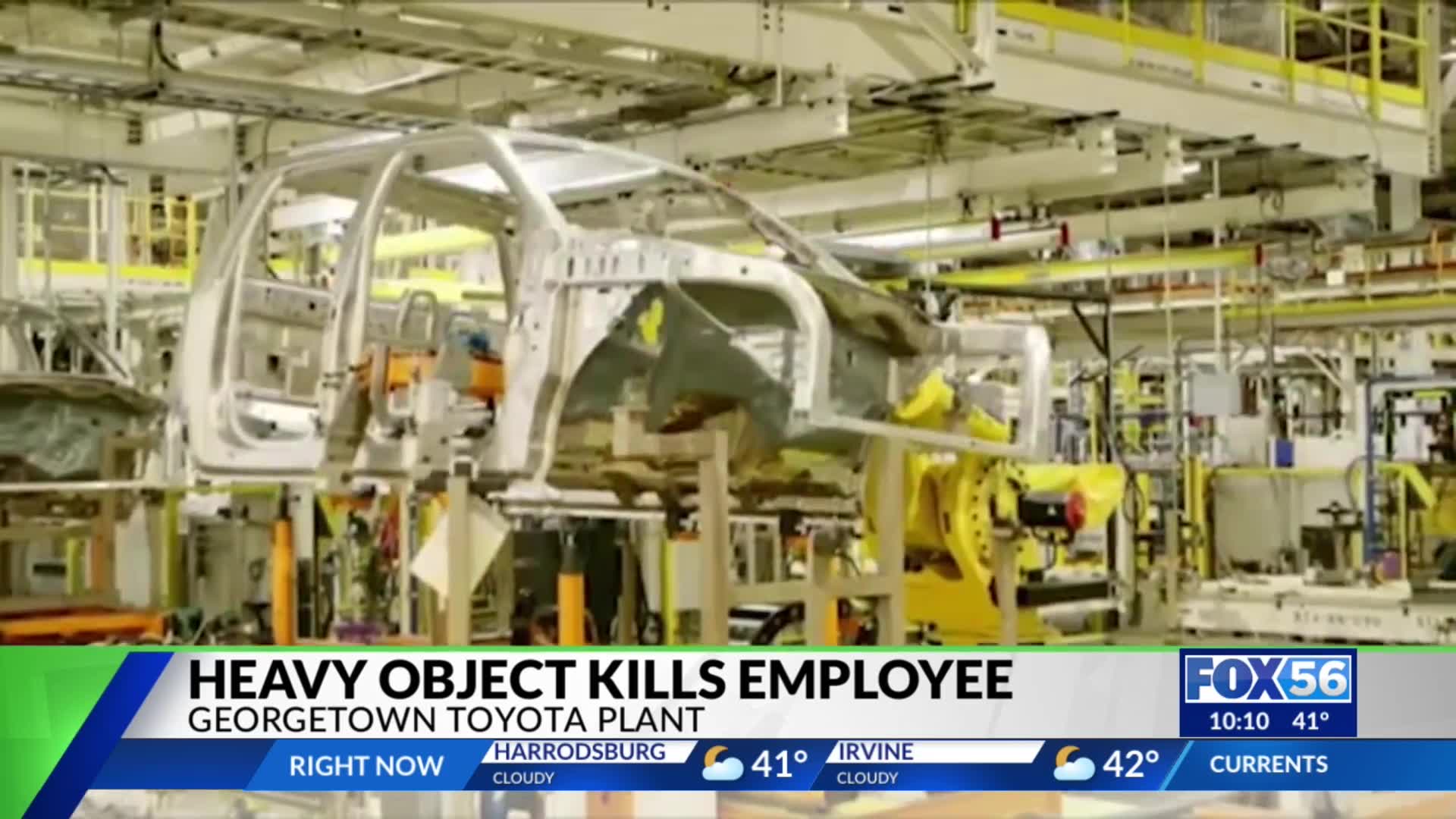 Employee dies after incident at Georgetown Toyota plant – FOX 56 News